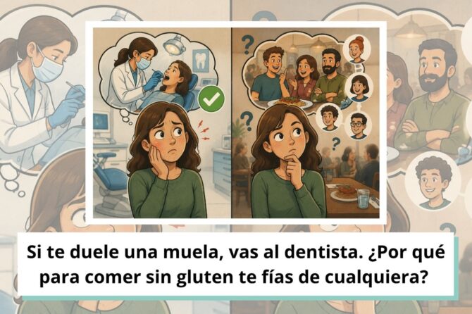 Si te duele una muela, vas al dentista. ¿Por qué para comer sin gluten te fías de cualquiera?